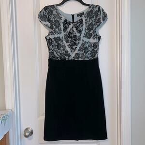 Tahari ASL Floral Cap Sleeve Sheath Dress